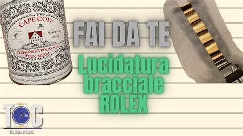 togliere graffi bracciale rolex|ATTENZIONE alla LUCIDATURA CASALINGA di un bracciale .